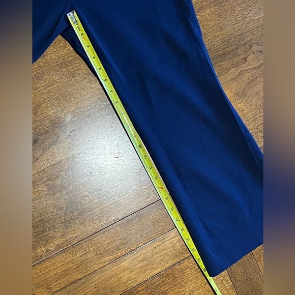 J Crew Factory dress pants - cropped flare, women’s size 10. Bright navy color. - Picture 3 of 4